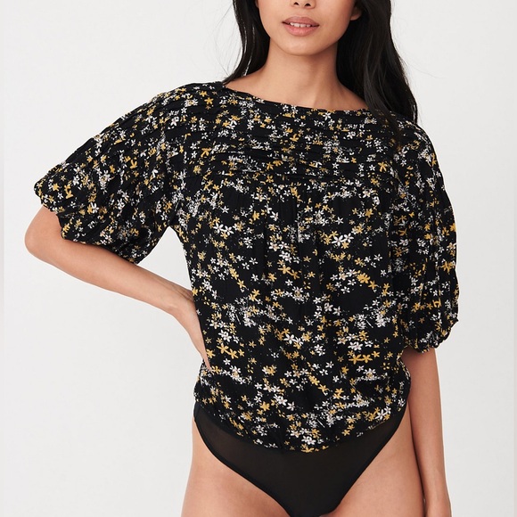 Intimately Free People Dessa Floral Bodysuit - Picture 1 of 7